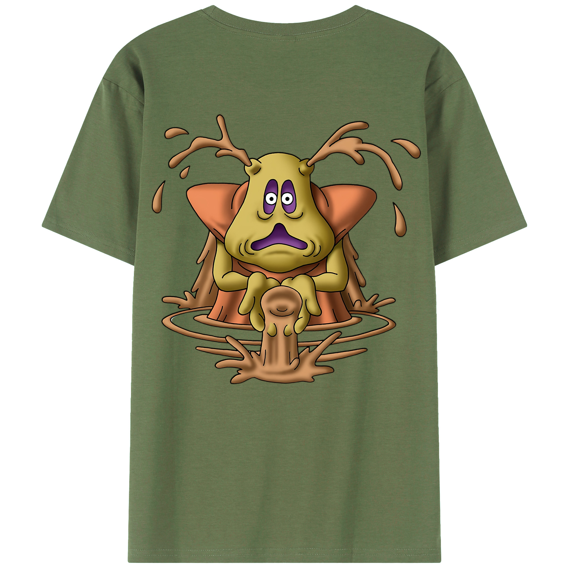 （画像用） ドラゴンクエスト Doragon Kuesuto Dragon Quest 綿100％ メンズ半袖Tシャツ（バックプリント） 通気性